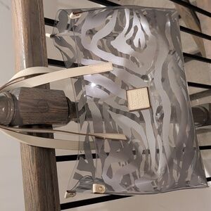 Dooney & Bourke plastic sheer zebra print purse